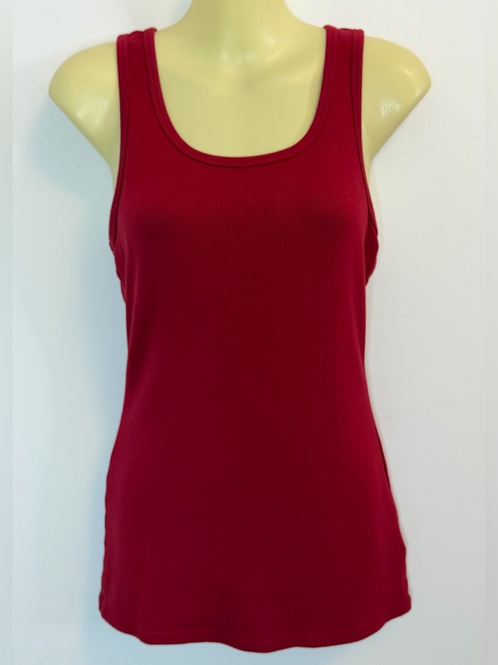 PJ Harlow Red Ribbed Charlie Pajama Tank